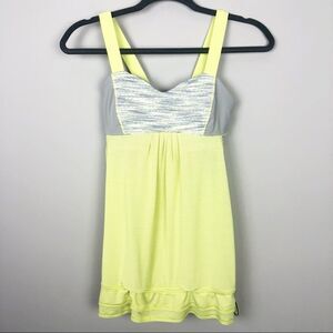 LULULEMON | Lemon Lime Bubble Tank Citrus Size 4